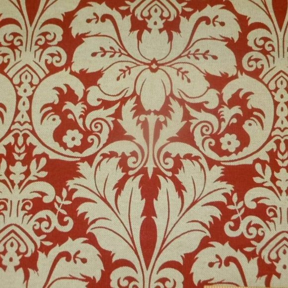 Lacefield Designs Charlotte Damask in Sangria Fabric - Picture 4 of 5